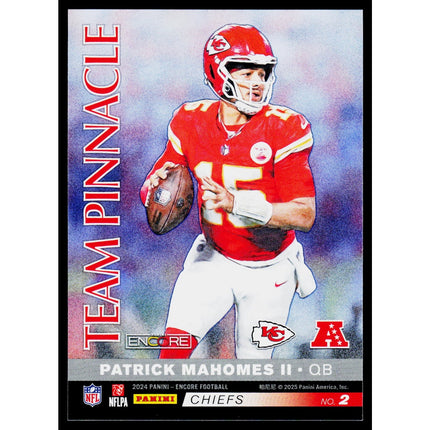 Brock Purdy / Patrick Mahomes II 2024 Panini Encore Team Pinnacle #2