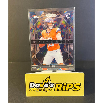 2024 Panini Prizm Bo Nix RC #11 Prizmatic Insert Broncos