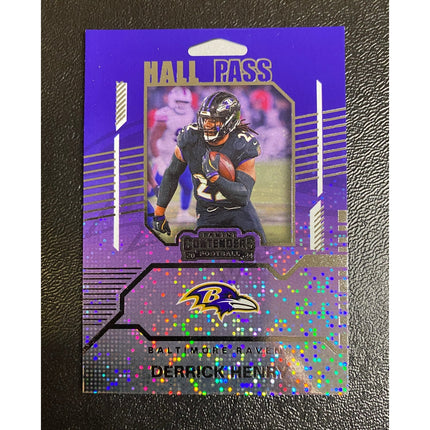 2024 Panini Contenders Derrick Henry #16 Hall Pass Insert Ravens