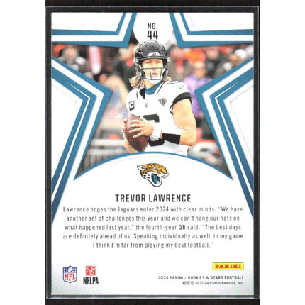 Trevor Lawrence 2024 Panini Rookies & Stars #44 Jacksonville Jaguars