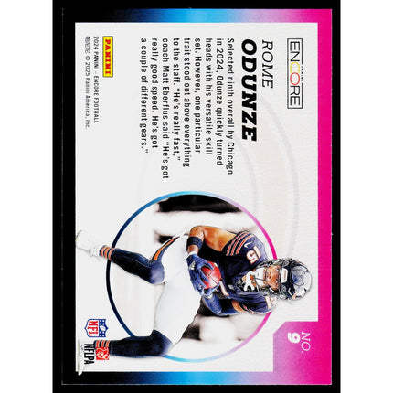 Rome Odunze 2024 Panini Encore Rookie Aurora #9 Chicago Bears