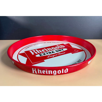 Rheingold Extra Dry Lager Beer Tray 12" Metal Brewery Advertising Serving Tray