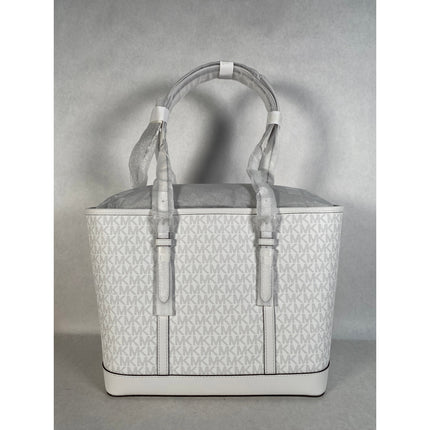 Michael Kors Jet Set Travel Small Signature Sligo Top-Zip Tote Bag NWT $448 MSRP