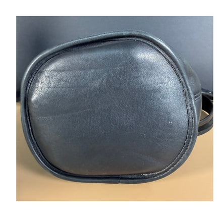 Vintage Coach Bucket Bag #9953 Black Leather Shoulder Handbag