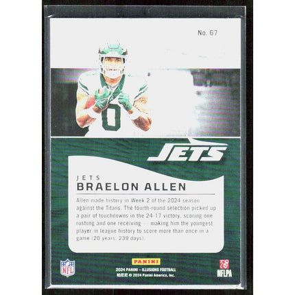 2024 Panini Illusions Braelon Allen #67 New York Jets