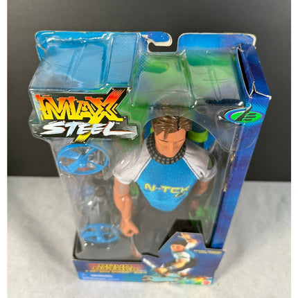 Mattel 2001 Max Steel Aqua Attack Action Figure NIB Vintage Collectible Toy