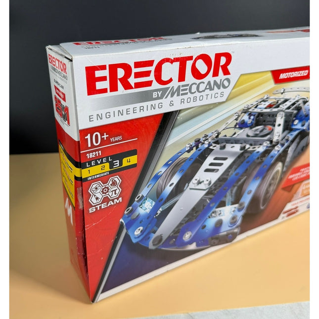 Erector by Meccano SuperCar 25-in-1 Building Kit 18211 Motorized NISB