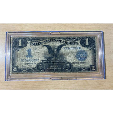 $1 Series 1899 Black Eagle Silver #233 Certificate in Beautiful Wooden Box