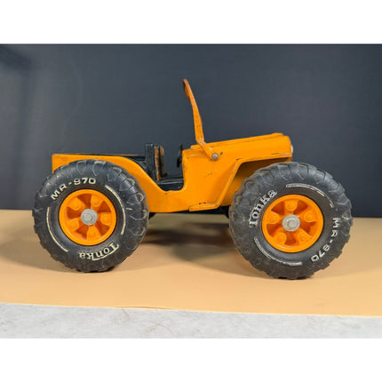 Tonka Jeep Dune Buggy MR-970 Yellow Black Pressed Steel Vintage Toy Vehicle
