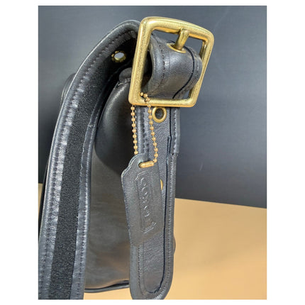 Vintage Coach Bucket Bag #9953 Black Leather Shoulder Handbag