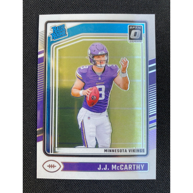 2024 J.J. McCarthy Rated Rookie Card #303 – Panini Optic