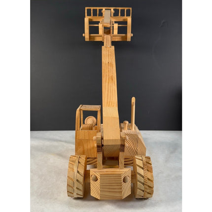 Handmade Wooden Forklift by Kaye Munshower Working Lift Toy Shop 24"