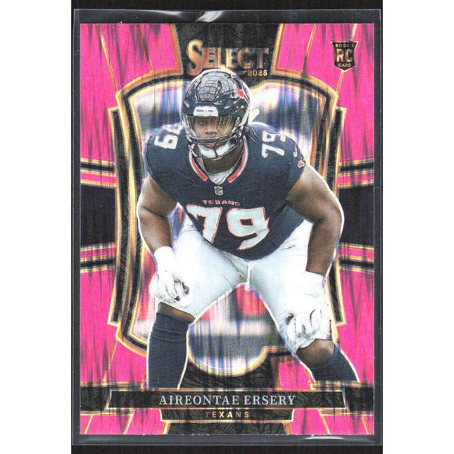 Aireontae Ersery 2025 Panini Select Pink Prizm Shock #134 RC Houston Texans