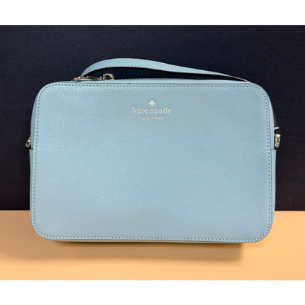 Kate Spade New York Harper Turquoise Aqua Pool Leather Crossbody Shoulder Bag