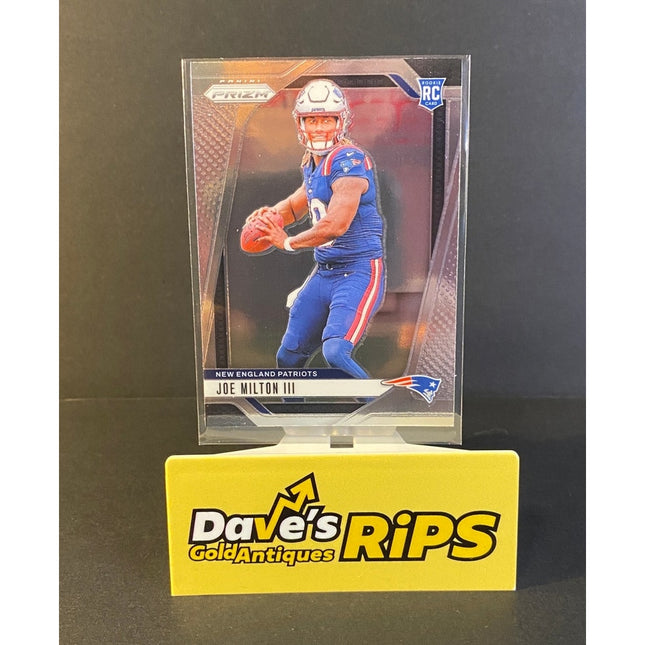 Joe Milton III 2024 Panini Prizm #354 RC Rookie Card Patriots