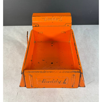 Buddy L Dump Highway Maintenance Truck – Orange Metal Toy