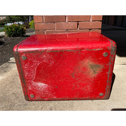 Vintage Coca Cola Cooler with Tray Original Paint