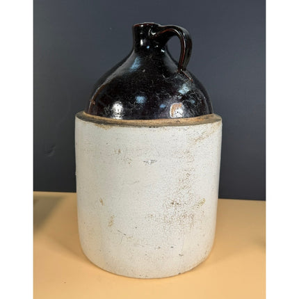 Blue Star No. 2 Salt Glaze Jug Crooksville Ohio 14" Vintage Stoneware Jug
