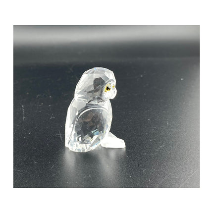 2009 Swarovski Crystal Small Owl Figurine #100319 w/ Original Container
