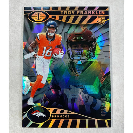 2024 Panini Illusions Troy Franklin RC #072/399 Rookie Parallel Broncos #24