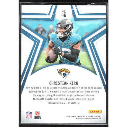 Christian Kirk 2024 Panini Rookies & Stars #46 Jacksonville Jaguars