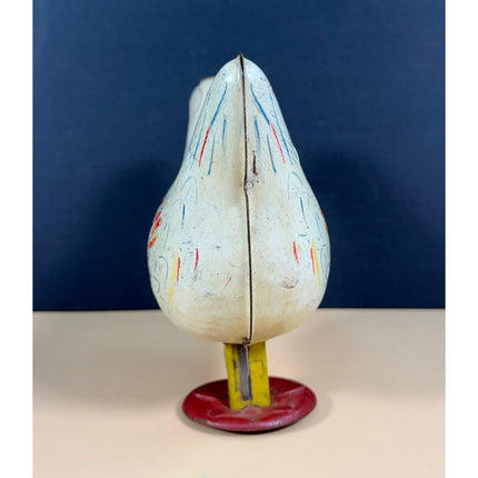 Vintage Wyandotte Tin Lithograph Chicken Egg Laying Marble Toy Working