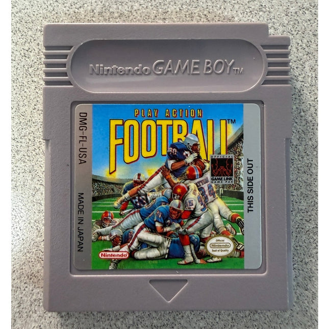 Nintendo Game Boy Play Action Football Vintage Sports Game Cartridge