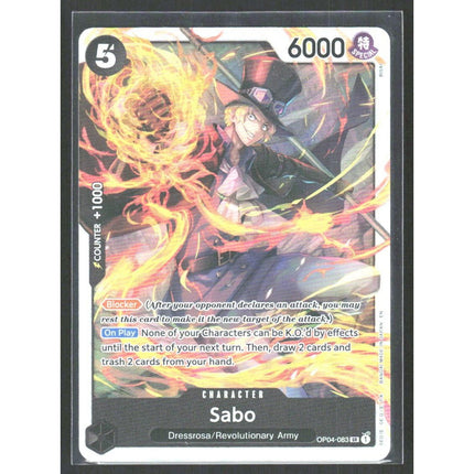 Sabo Kingdoms of Intrigue #OP04-083 Super Rare