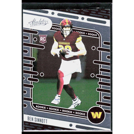Ben Sinnott 2024 Panini Absolute Retail #152 RC Washington Commanders