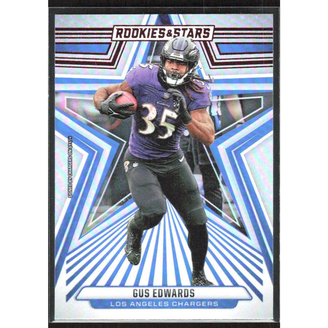 Gus Edwards 2024 Panini Rookies & Stars #55 Los Angeles Chargers