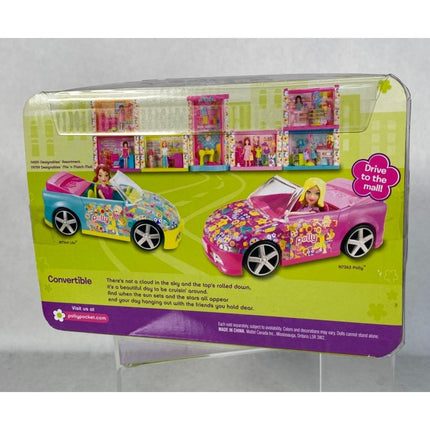 Mattel Polly Pocket Pink Designables Convertible Car With Doll | NISB