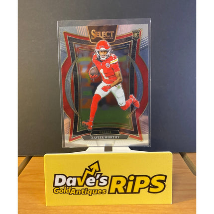 Xavier Worthy 2024 Panini Select #32 Rookie RC Card Kansas City Chiefs