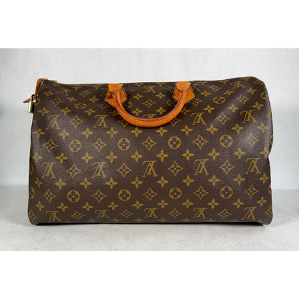 Louis Vuitton Speedy 40 Monogram Canvas Shoulder Bag Authentic MSRP $1600