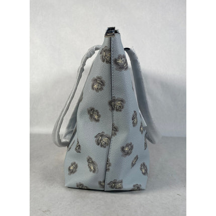 Coach Taylor Shoulder Tote Rose-Strewn Silver/Sky E1832-32310 NWT MSRP $195