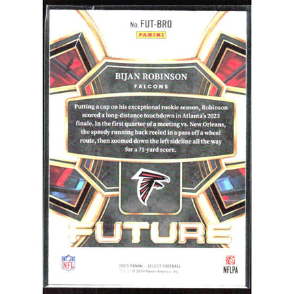 Bijan Robinson 2023 Panini Select Future #FUT-BRO Atlanta Falcons