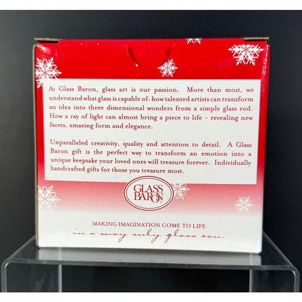 Glass Baron Handpainted Angel Ornament 22K Gold Original Box Holiday Collectible