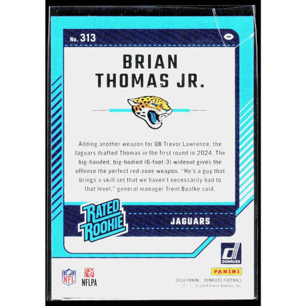 Brian Thomas Jr. 2024 Donruss #313 RC Jacksonville Jaguars