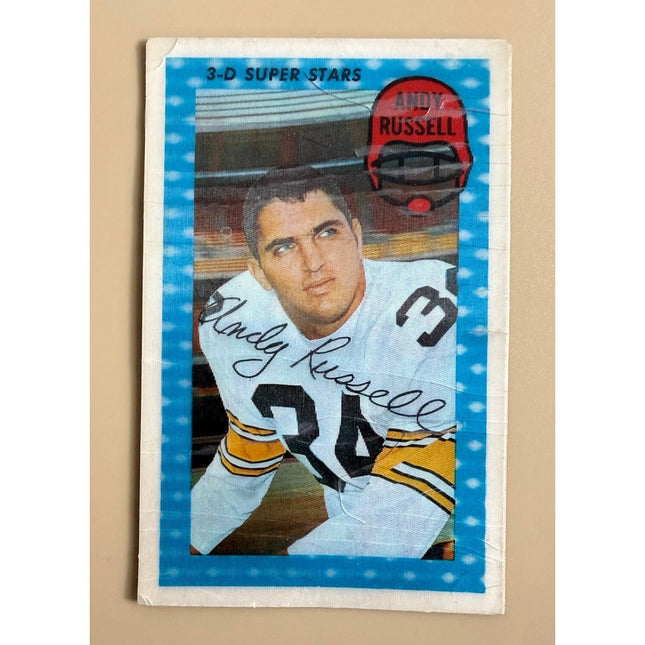 1971 Kellogg’s 3-D Super Stars Andy Russell #50 Pittsburgh Steelers