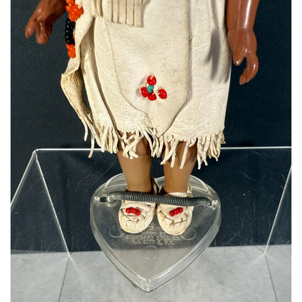 Knickerbocker 7” American Indian Doll Vintage Plush Figure Collectible
