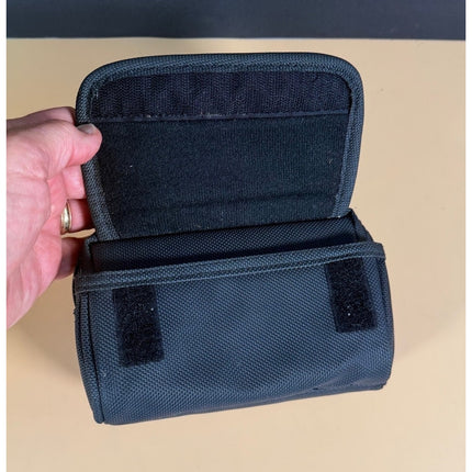 Nintendo Game Boy Advance GBA Carrying Case Black White Trim Bag Pouch