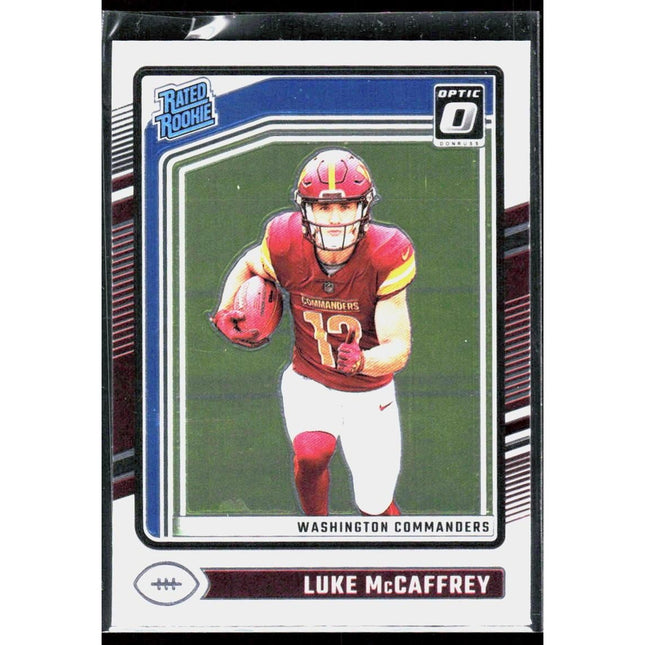 Donruss Optic #268 Luke McCaffrey 2024 RC Washington Commanders