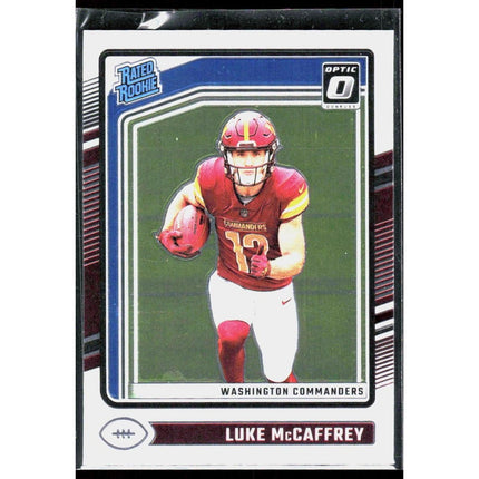 Donruss Optic #268 Luke McCaffrey 2024 RC Washington Commanders