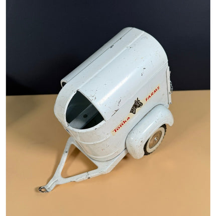 Vintage Tonka Farms White Horse Trailer Toy
