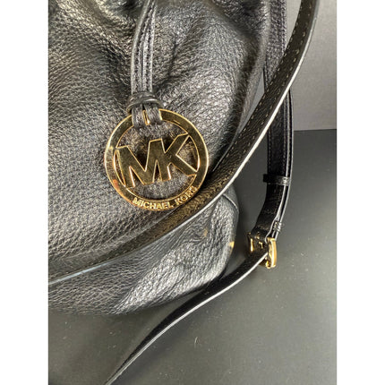 Michael Kors Frankie Soft Black Handbag Tote Shoulder Bag MSRP $298