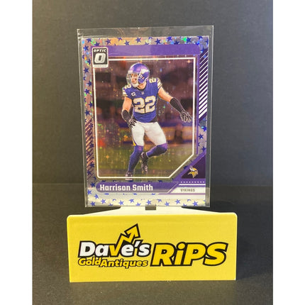 Harrison Smith 24 Donruss Optic 132 Vikings Blue Stars