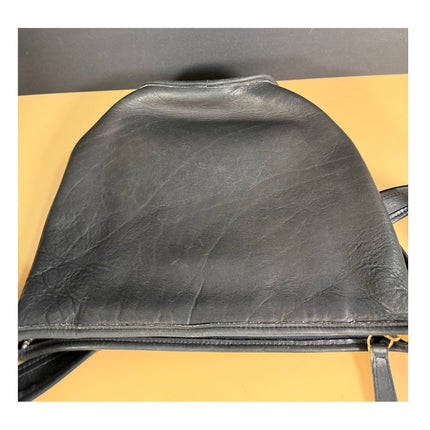 Vintage Coach Bucket Bag #9953 Black Leather Shoulder Handbag