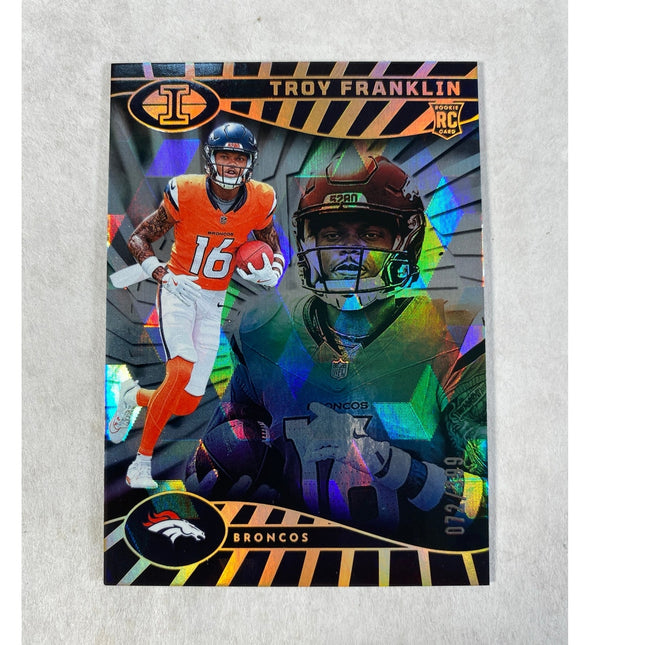 2024 Panini Illusions Troy Franklin RC #072/399 Rookie Parallel Broncos #24