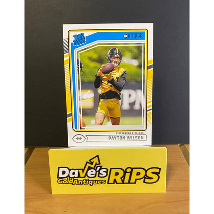 Payton Wilson 2024 Donruss #342 Rated Rookie RC Card Pittsburgh Steelers