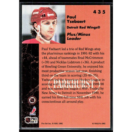 Paul Ysebaert 1991-92 Parkhurst #435 Detroit Red Wings