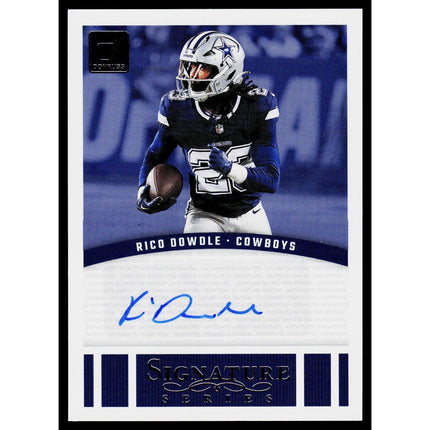 Rico Dowdle 2024 Donruss Signature Series #SSE-RDO AU Dallas Cowboys